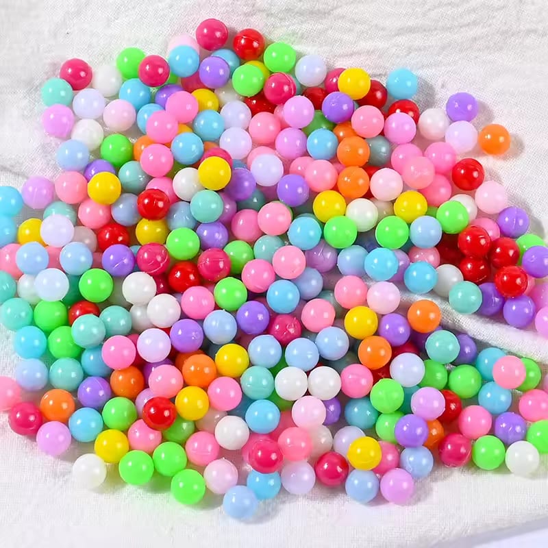 100g Colorful Resin Beads SImulation Fake Candy Beads For Craft DIY Making Tiny Cute Plastic klei Accessories Slime Filling Gift