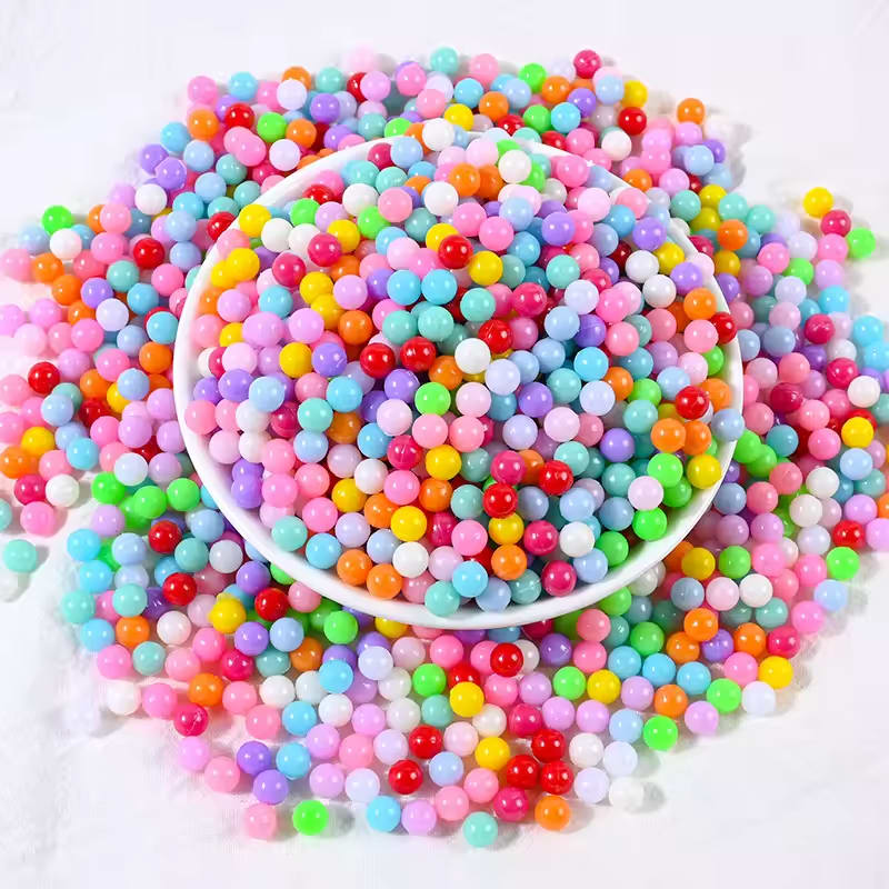 100g Colorful Resin Beads SImulation Fake Candy Beads For Craft DIY Making Tiny Cute Plastic klei Accessories Slime Filling Gift